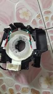 สายแพรแตร นิสสัน D40 2007-2012 โลหะ+พลาสติก สีดำ 11+8pin รหัส 25567-EB301 ทนทาน 395ก. เข้ากันได้ Navara 4WD 2005-2013 Durable Cable A256