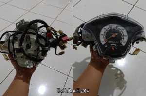 SPIDOMETER KILOMETER HONDA BEAT FI 2013-2015 SET KABEL ORIGINAL
