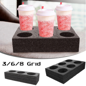 Multi Holes Cup Holder Foam Cup Carrier Tray Drink Carrier Takeout Cup Tray Beverage Packing Tool