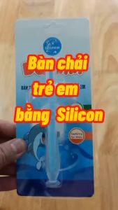 Bàn chải đánh răng silicon cho bé bàn chải đánh răng trẻ em Dophin siêu mềm không BPA an toàn cho bé