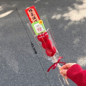1/6 Chiếc Cà Chua Năm Mới Đồ Trang Trí Sang Trọng Lễ Hội Mùa Xuân Phụ Kiện Chất Liệu Vải Cho Lễ Kỷ Niệm Ngày Đầu Năm