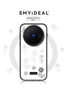 Smyideal | Magnetic Mirror Floral Design Case for Vivo X300 Series