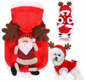 Áo Quần Noel cho Thú Cưng Có Mũ - Quần Áo Giáng Sinh Chó Mèo