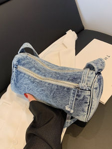 Túi Đeo Chéo Vải Denim Đơn Giản Thời Trang Mùa Hè 2025 Cho Nữ Túi Đeo Vai Nhỏ Phong Cách Thường Ngày Túi Xách Nữ