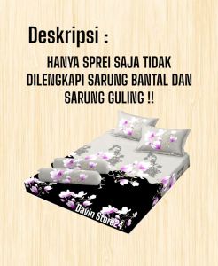 DISKON SUPER MURAH Sprei No 3 Ukuran 120x200 Motif Bunga Terlaris Bahan Polymicro Katun Tidak Luntur