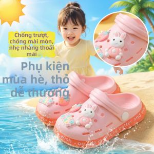Besee | Soft Slip-resistant Childrens Pink Bunny Sandals