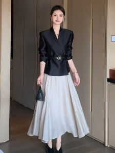 SHANGSHA | Elegant Stylish Black Womens Suit Dress