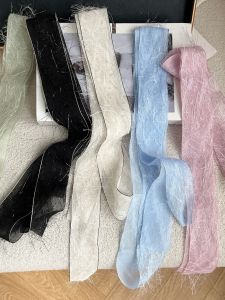 Tassel Chiffon Ribbon Handmade DIY Hair Accessories Sweet Style Decorative Gift Box Flower Packaging Bows Scarf