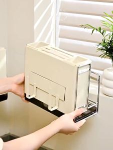 Kệ Để Dao Thớt Nhà Bếp Chất Liệu Kim Loại Có Thể Treo Tường Giá Đựng Dao Thớt Phòng Bếp Tiện Lợi