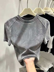 Design Splicing Shoulder Pad Desire Style T-Shirt