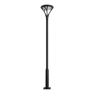 Solar Powered Outdoor Landscape Courtyard Light Head Villa High Pole Lamp Super Bright Lighting Waterproof Garden Street Light