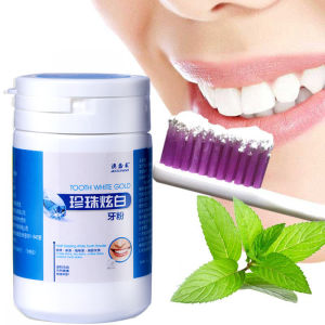 【Ready stock&COD】 Beli 1 Dapatkan 1 bebas Tooth powder teeth whitening whitening whitening yellow teeth dental calculus yellow artifacts bad breath and black stainsPearl tooth powder