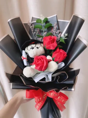 Convo soap bouquet Flower graduation /毕业熊香皂花花束/毕业