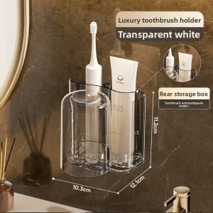 xianshijie | Wall-mounted No-drilling Toothbrush Holder for Bathroom