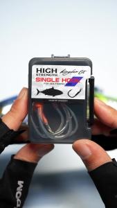 YOOFISH GT Sea Fishing Single Hook 3/0 4/0 5/0 6/0 High Strength Carbon Steel Anti-corrosion Barbed Sea Fishing Tackle Hook