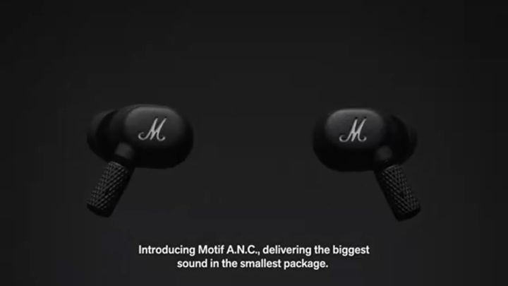 Ecouteurs sans fil Marshall Bluetooth Motif ANC avec réduction active