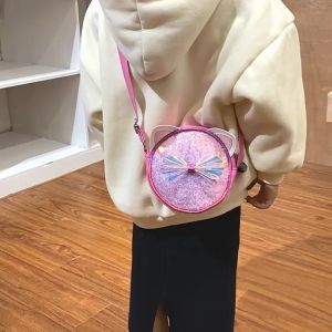 [BB007] ใหม่ กระเป๋าถือ กระเป๋าสะพายไหล่ ดีเทลมีโบว์ด้านหน้าน่ารัก อเนกประสงค์ แฟชั่น สําหรับเด็ก พร้อมส่ง