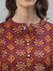 PURE COTTON SHORT KURTI-WOMENS TOPS A01