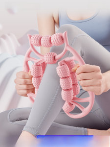 Leg Massage Machine Roller Leg Slimmer Ring Clip Leg Roller Big Calf Muscle-Relaxing Tool Rolling Leg Spiked Club