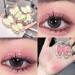 Cappuvini Butterfly Sparkling Eyeshadow Palette Glitter Shimmer Perona Mata Berkilau Eyeshadow Single Pigmented Long Lasting-🌹Tamia