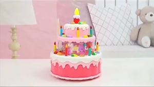 Đồ chơi bánh kem sinh nhật 3 tầng có đèn nhạc vui nhộn cho bé
