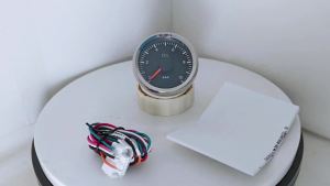 52mm WiFi Oil Pressure Gauge 0-10Bar Compatible with All Types and Ranges Ohm Sensor White Yellow Backlight 12V 24V for Cars