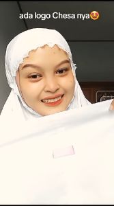 Mukena Traveling Parasut Korea Polos Premium Quality Laser Cut