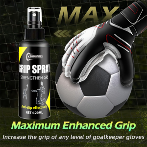 Goalkeeper Grip Enhancer Spray Glove Friction Enhancer - The Ultimate Solution for Slip Relief on Gloves and Shoes 120ml (3.38