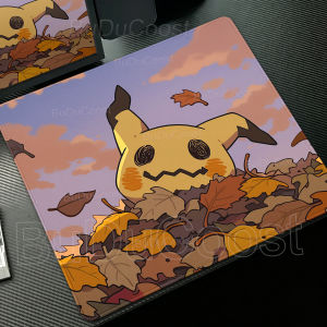 Bandai | Pokemon Cute Mimikyu Mouse Pad Carpet Laptop Locking Edge Game Keyboard Mat Mousepad Small Gamer Accessories Rubber Table Mats