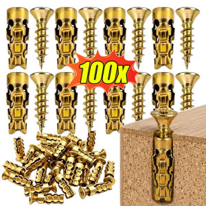 Metal Anchors With Screw Heavy Duty Hollow Wall Anchor Expansion For Drywall Concrete Self Tapping Drilling Plug Screw Fasteners