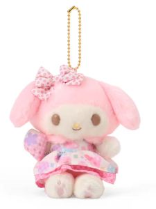 Sanrio Hello Kitty Plushie Healing Series Pink Colorful Hanging Ornament Limited Edition Collectible Keychain for Fans