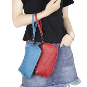 Royal Bagger กระเป๋าสตางค์กระเป๋าคลัทช์หนังแท้สำหรับผู้หญิงกระเป๋าสตางค์ยาวสำหรับข้อมือความจุมากกระเป๋าแฟชั่นลำลองมีซิป1948