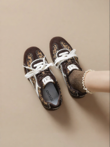Josiny | Leopard Pattern Retro Chunky Training Shoes
