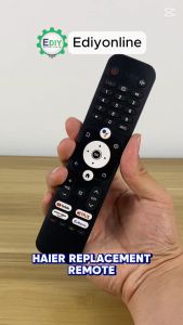 【𝐅𝐑𝐄𝐄 𝐁𝐀𝐓𝐓𝐄𝐑𝐘 𝐀𝐀𝐀𝐗𝟐】 Smart TV Remote Control For HAIER HTR-U31 Netflix YouTube Android UHD LED H43K66UG PLUS H50K66UG PLUS H55K66UG