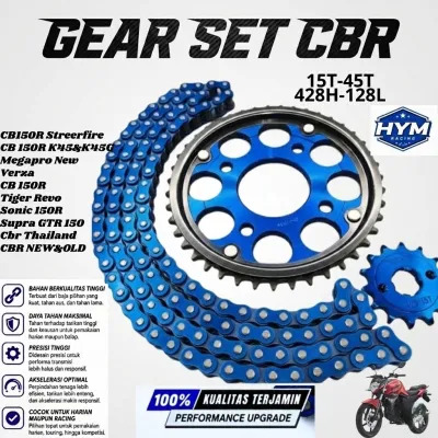 Gear Paket Cbr 150R New Old Streetfire Gear CBR Street fire set Gir Set Girset CBR 150R Megapro Verza Tiger Sonic Vixion Baja Titanium