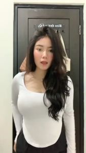 Square Neck Long Sleeve Shirt Blouse