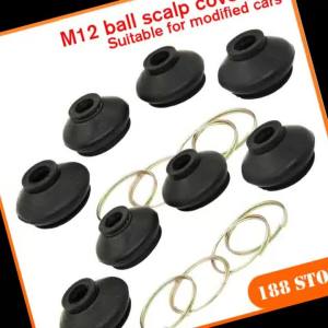 Khớp Cầu M12 Đa Năng Với Nắp Cao Su Chống Bụi Dành Cho Xe ATV Go Kart Buggy Xe Golf Xe Quad - Khớp Nối Thanh Lái Đầu Nối Thanh Treo