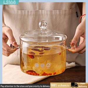 Glass pot high temperature resistant transparent color and durable 1.6L/1.9L