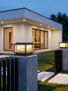 VINCAN | Electrical Power Waterproof Outdoor Wall Pillar Lamp