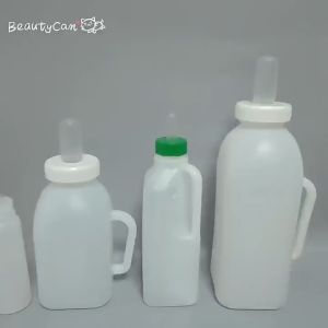 ขวดนมวัว เลี้ยงสัตว์ ลูกวัว ป้อนนมวัว แกะ แพะ พร้อมจุก - ขนาด 10 กรรมมม เป็นขนาดน้อย สำหรับขายในประเทศไทย