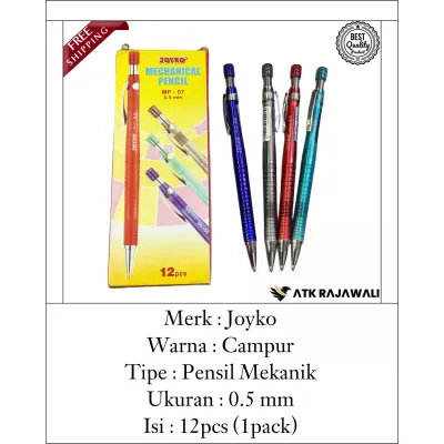 Pensil Mekanik Joyko MP-07 | Pensil Mechanical 0.5mm | Pensil Joyko Mekanik (1pack)