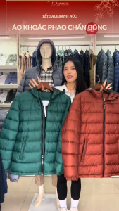 Áo khoác phao DUGARCO nam 3 lớp siêu nhẹ có mũ chần bông cao cấp tính năng trượt nước 248JK22099
