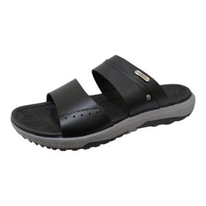 Sandal Pria Pakalolo Glory-03 Hitam Sendal Kulit Terbaru