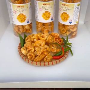 Da Heo Lắc Tỏi Ớt 250Gr Thịt Heo Chế Biến Chiên Giòn Cay Cay VNFOOD
