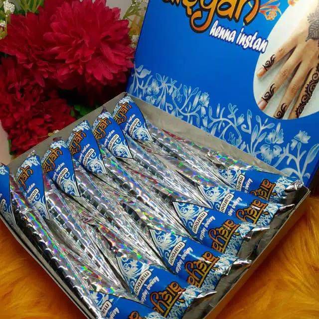 Henna Aisyah Store - Henna Maroon 1 box 12pcs