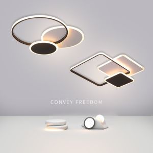 【3 Years Warranty】Indoor ceiling light Ultra-Thin chandelier Ceiling Lights Modern design Center Light Aisle light Nordic Creative LED Tricolor Ceiling Light for sala Lving room Bedroom study room dining room balcony Ceiling Led Lights Home Lighting
