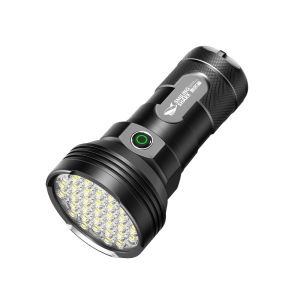 SMILING SHARK | High Intensity Focused Long Range Rechargeable Extended Battery Life Powerful Torch