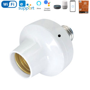 WenQia Ewelink WiFi Smart Lamp Holder Switch E27 Base Socket Wireless Remote Control Switch Timing Module Work with Alexa / Google Home