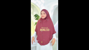 INSTANT TUDUNG SARUNG BERDAGU 3XL | MATERIAL CEY CREPE PRINTED | INSTANT & IRONLESS HIJAB MUSLIMAH
