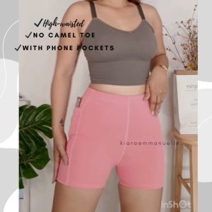Kiara Emmanuelle High Waist Cycling Shorts Boyleg Cut With Pockets | Vibrant Colors | Premium Fabrics